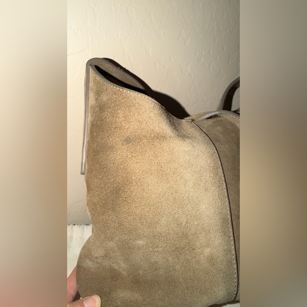 Banana Republic Mini Slouchy Vida Suede Bag in Timeless Taupe - Picture 4 of 12